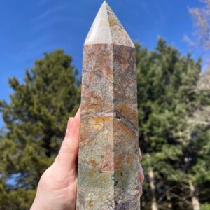 2.58 lbs Tiffany Stone Opal Fluorite Obelisk Pillar Tower Point Wand Column Generator 2.58 lbs Tiffany Stone Opal Fluorite Obelisk Pillar Tower Point Wand Column Generator