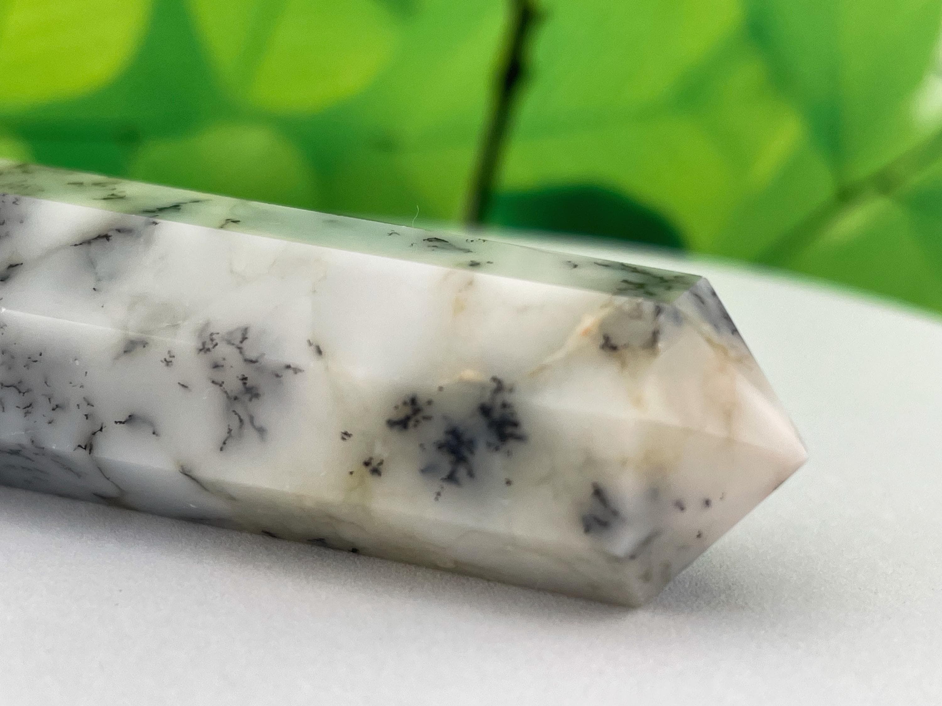 Dendritic Opal Double Point Healing Wand
