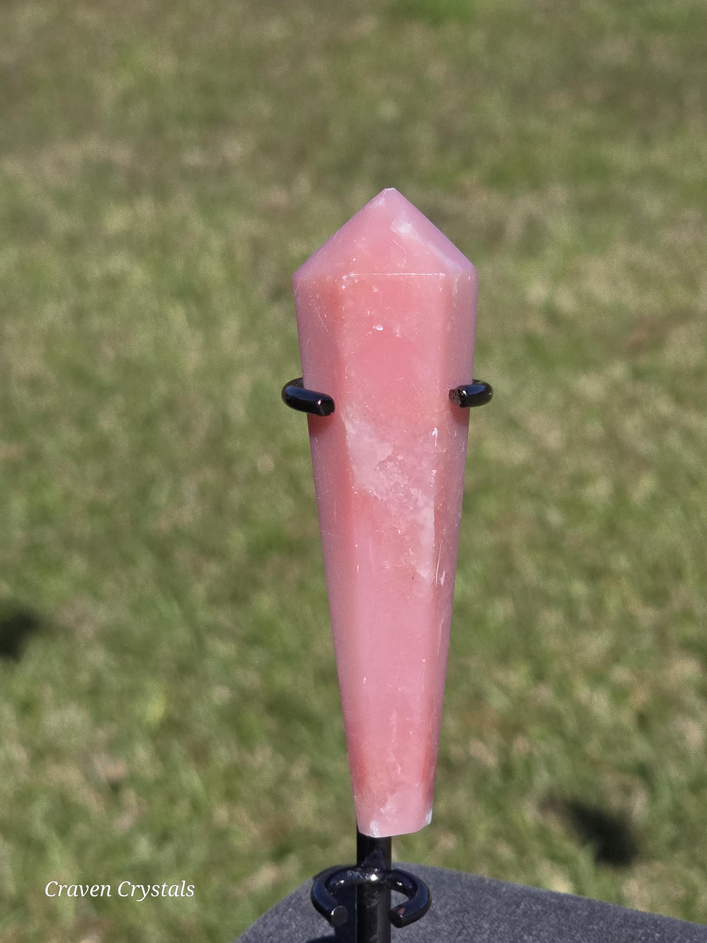 Mini Pink Opal Crystal Wand