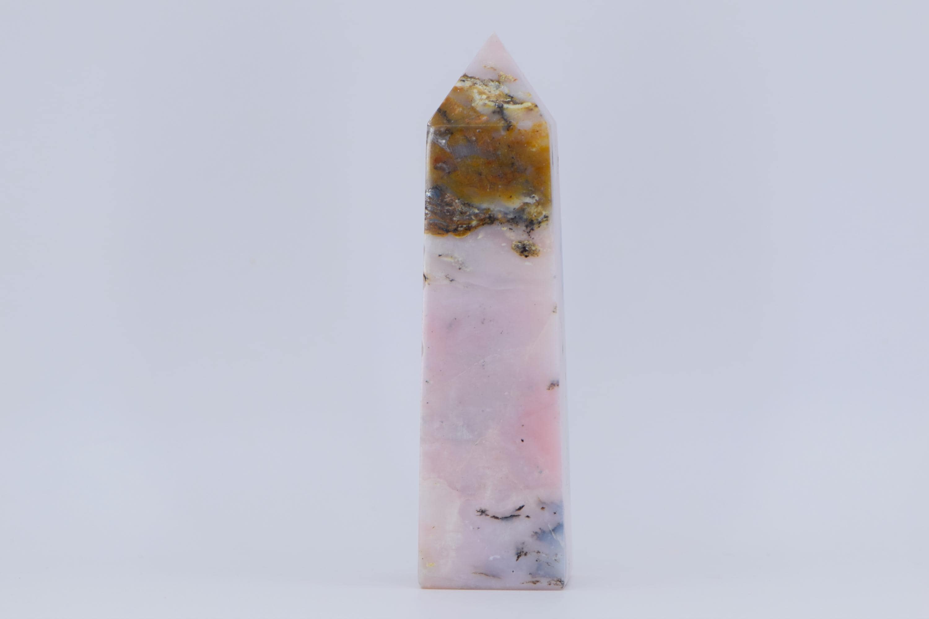 Pink Dendritic Opal Tower