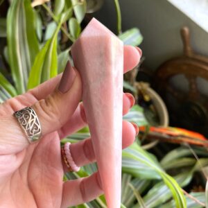 Pink opal wand, gemstone wands, wand, meditation, one of a kind, natural gemstones, artisan accessories, bohemian fashion, healing crystals Pink opal wand, gemstone wands, wand, meditation, one of a kind, natural gemstones, artisan accessories, bohemian fashion, healing crystals
