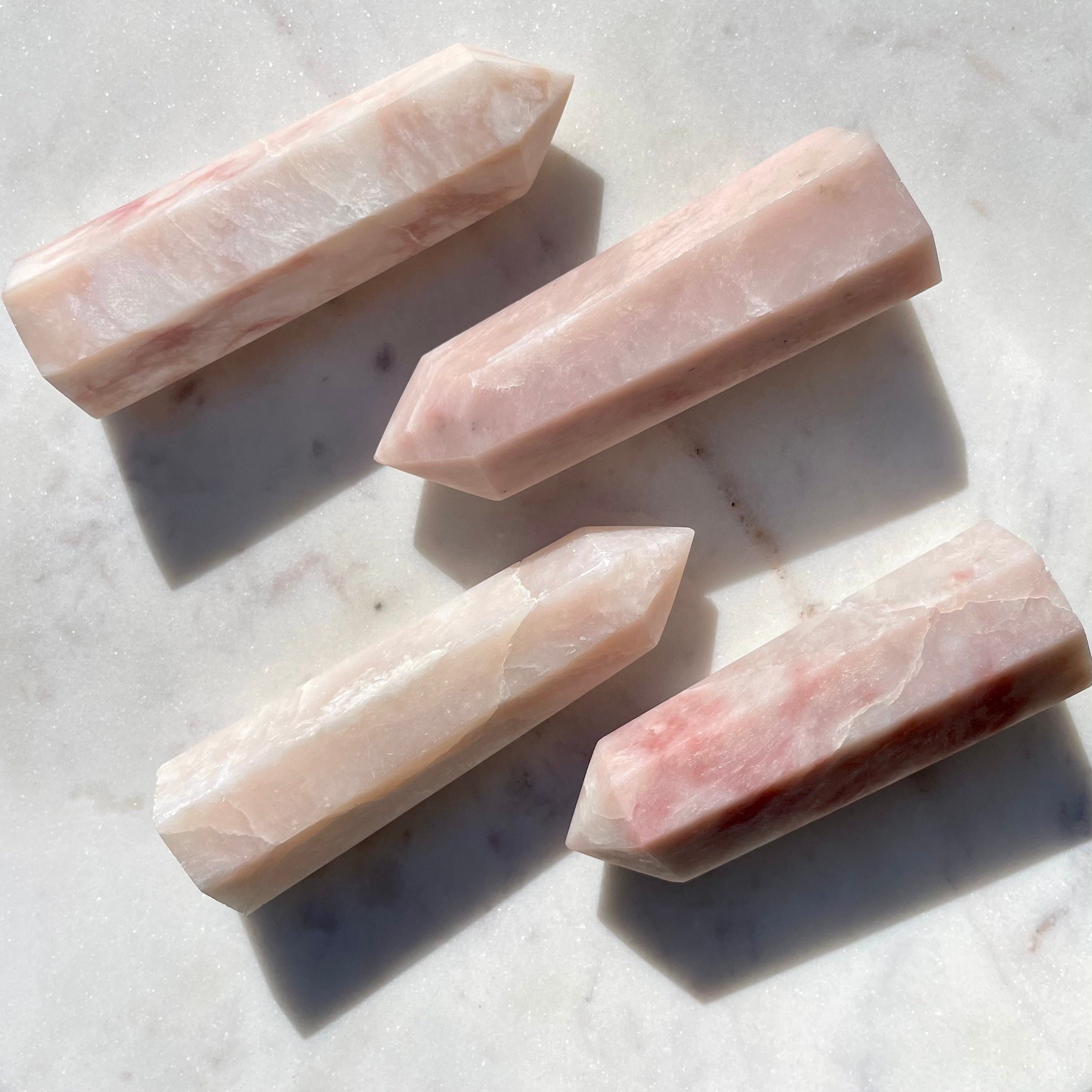 Pink Opal Towers (you Choose), Pink Opal Wands, Pink Opal Points, Pink Opal, Heart Chakra, Sleep Crystal, Emotional Healing, Peace Of Mind Pink Opal Towers (you Choose), Pink Opal Wands, Pink Opal Points, Pink Opal, Heart Chakra, Sleep Crystal, Emotional Healing, Peace Of Mind