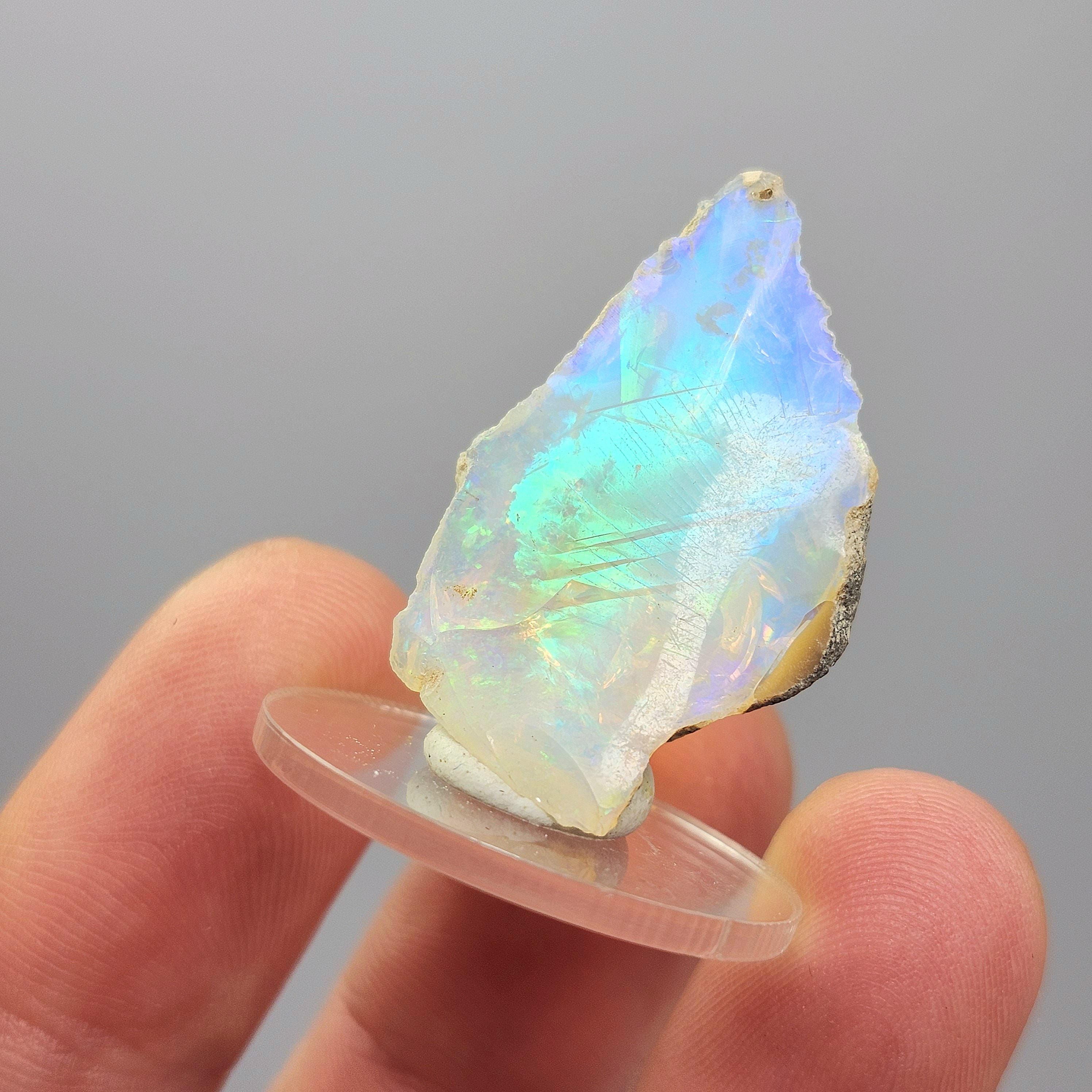 Aaa Rainbow Opal 2.5g, Ethiopian Opal Gemstone - Raw Opal Crystal Specimen - Opal In Matrix
