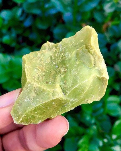 Raw Green Opal Stone: Natural Olive Crystal Chunk (20-40 Mm)