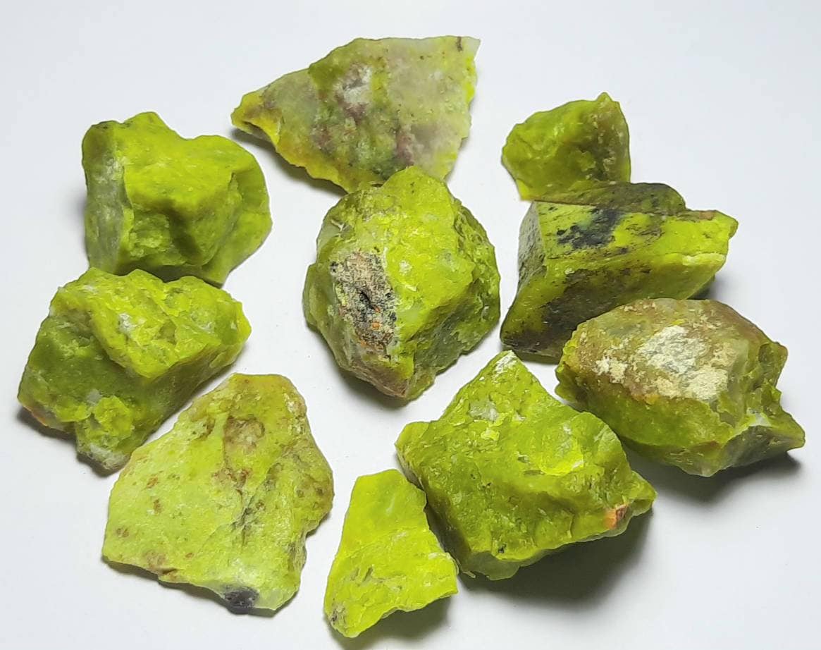Green Opal Unpolished Rough Gemstone,green Opal Slab,green Opal Crystal,green Opal Specimen,green Opal Raw Material,real Healing Opal Chunk