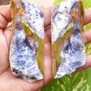 Natural Dendritic Opal Rough Gemstone, dendritic Opal Raw Slices, dendritic Opal Slab, healing Dendritic Opal Specimen, dendritic Opal Crystal Natural Dendritic Opal Rough Gemstone, dendritic Opal Raw Slices, dendritic Opal Slab, healing Dendritic Opal Specimen, dendritic Opal Crystal
