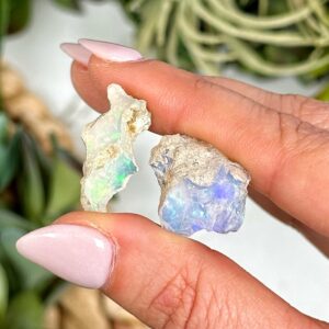 Rainbow Welo Opal , Xs-xxl , - No. 242 (raw Colorful Crystal Specimen, Healing Stone, All Chakras)