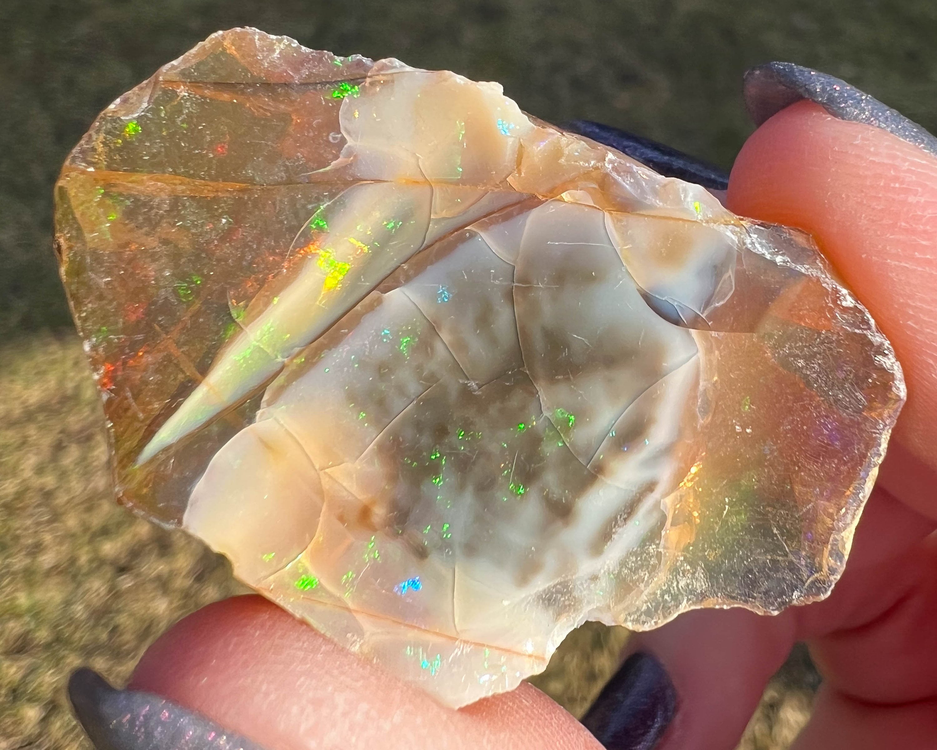 Rough Ethiopian Opal, Large Raw Opal, Welo Opal, Black Opal, Fire Opal, Flashy Opal Crystal, Gem Stone, October Birthstone #235