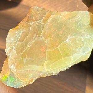 Rough Ethiopian Welo Opal With Bright Rainbow Fire, Raw Large Opal Stone, Bright Flash Collectible Crystal, Birthday #250 Rough Ethiopian Welo Opal With Bright Rainbow Fire, Raw Large Opal Stone, Bright Flash Collectible Crystal, Birthday #250