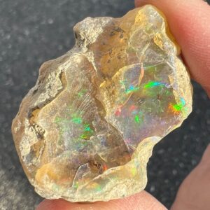 Rough Ethiopian Welo Opal With Bright Rainbow Fire #277 Raw Large Opal, Flashy Crystal For Scorpio Birthday , October Birthstone Rough Ethiopian Welo Opal With Bright Rainbow Fire #277 Raw Large Opal, Flashy Crystal For Scorpio Birthday , October Birthstone