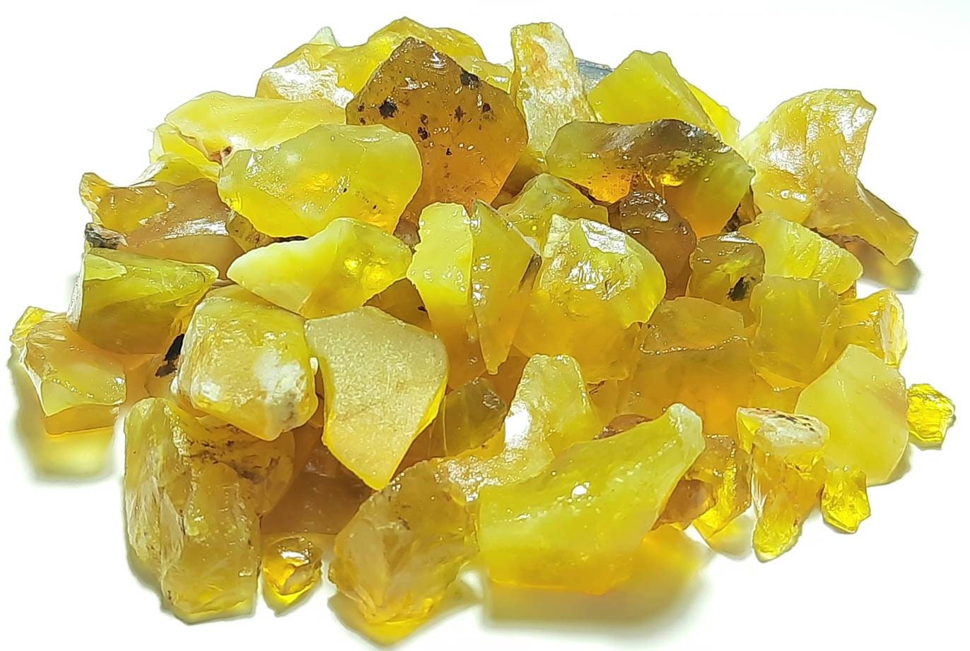 Raw Yellow Opal: Gemstone Specimens, Rough Slices Slab Rock Chunk For Jewelry Healing Reiki