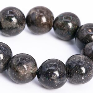 11mm Rainbow Sparkles Andamooka Black Matrix Opal Beads Aaa Genuine Natural Half Strand Round Beads 7.5" Bulk Lot Options (113208h-3650)