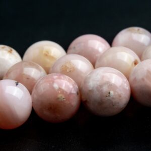 8-9mm Light Pink Opal Beads Grade A Genuine Natural Gemstone Round Loose Beads 15" / 7.5" Bulk Lot Options (123362)