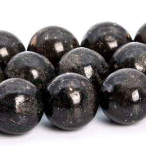 9-10mm Rainbow Sparkles Brown Black Andamooka Black Matrix Opal Beads Aa+ Genuine Natural Round Loose Beads 15.5 Bulk Lot Options(113188)