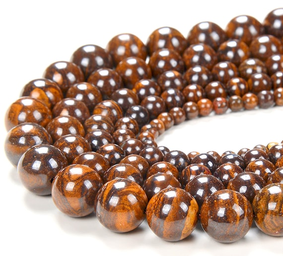 Iron Boulder Opal Gemstone Aaa Round 4mm 5mm 6mm 7mm 8mm 9mm Loose Beads Bulk Lot 1,2,6,12 And 50 (d233) Iron Boulder Opal Gemstone Aaa Round 4mm 5mm 6mm 7mm 8mm 9mm Loose Beads Bulk Lot 1,2,6,12 And 50 (d233)