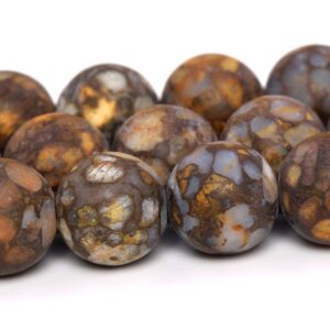 Matte Coffee Brown Opal Beads Africa Grade Aaa Genuine Natural Gemstone Round Loose Beads 8mm 10mm 12mm Bulk Lot Options
