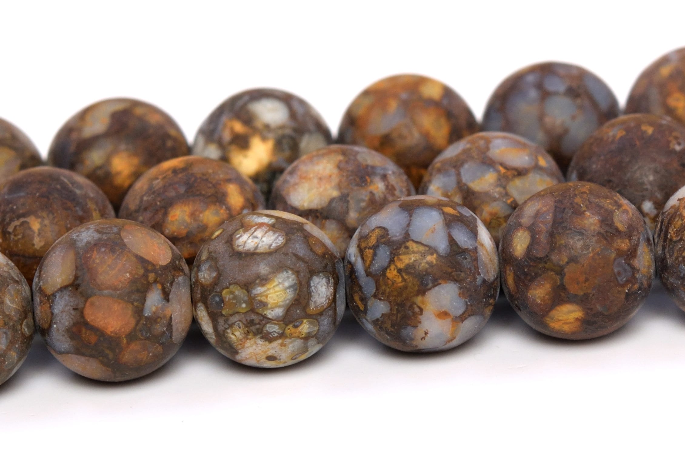 Matte Coffee Brown Opal Beads Africa Grade Aaa Genuine Natural Gemstone Round Loose Beads 8mm 10mm 12mm Bulk Lot Options