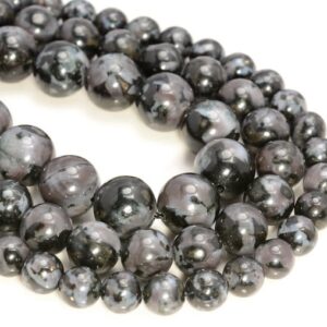 Natural Grey Opal Gemstone Grade Aaa Round 6mm 8mm 10mm Loose Beads 15.5 Inch Full Strand Bulk Lot 1,2,6,12 And 50 (a254)