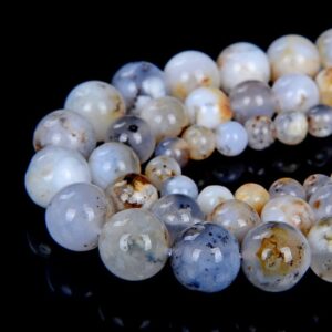 White Opal Gemstone Grade Aaa Round 6mm 8mm 10mm Loose Beads Bulk Lot 1,2,6,12 And 50 (d2)