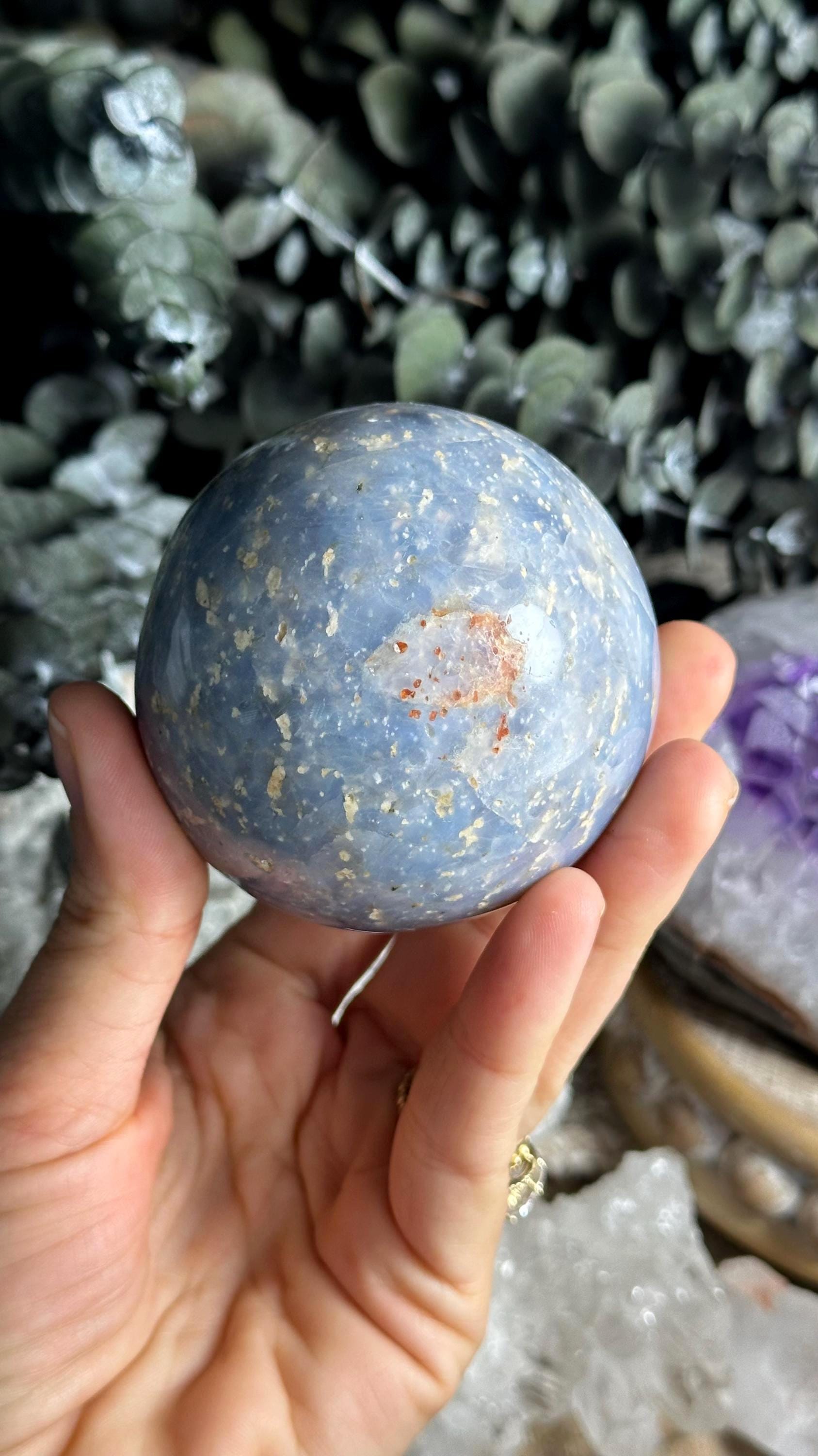 Blue Madagascar Opal Sphere