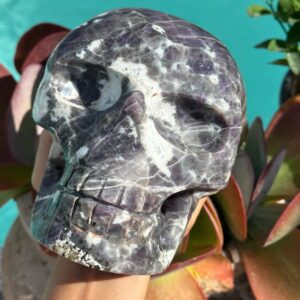 Giant Morado Opal Skull, Large, Big Crystal Skull