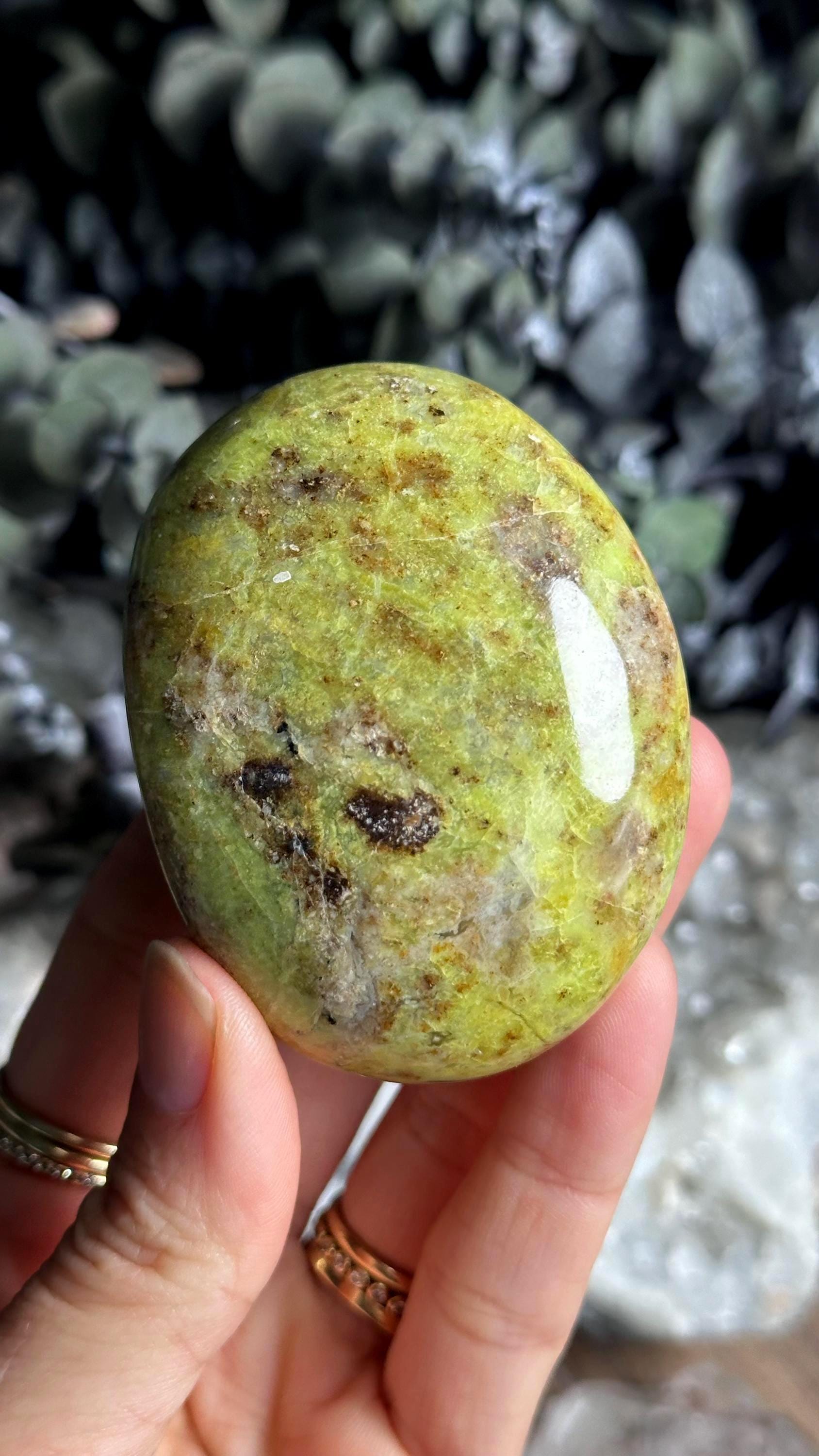Green Opal Palmstone, Palm Stone