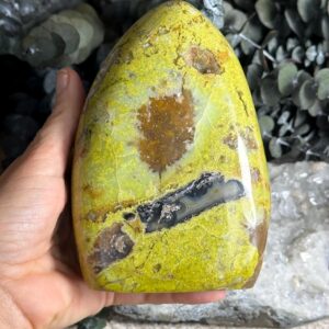 Large Polished Green Opal Freeform - Healing Stone (5.5")