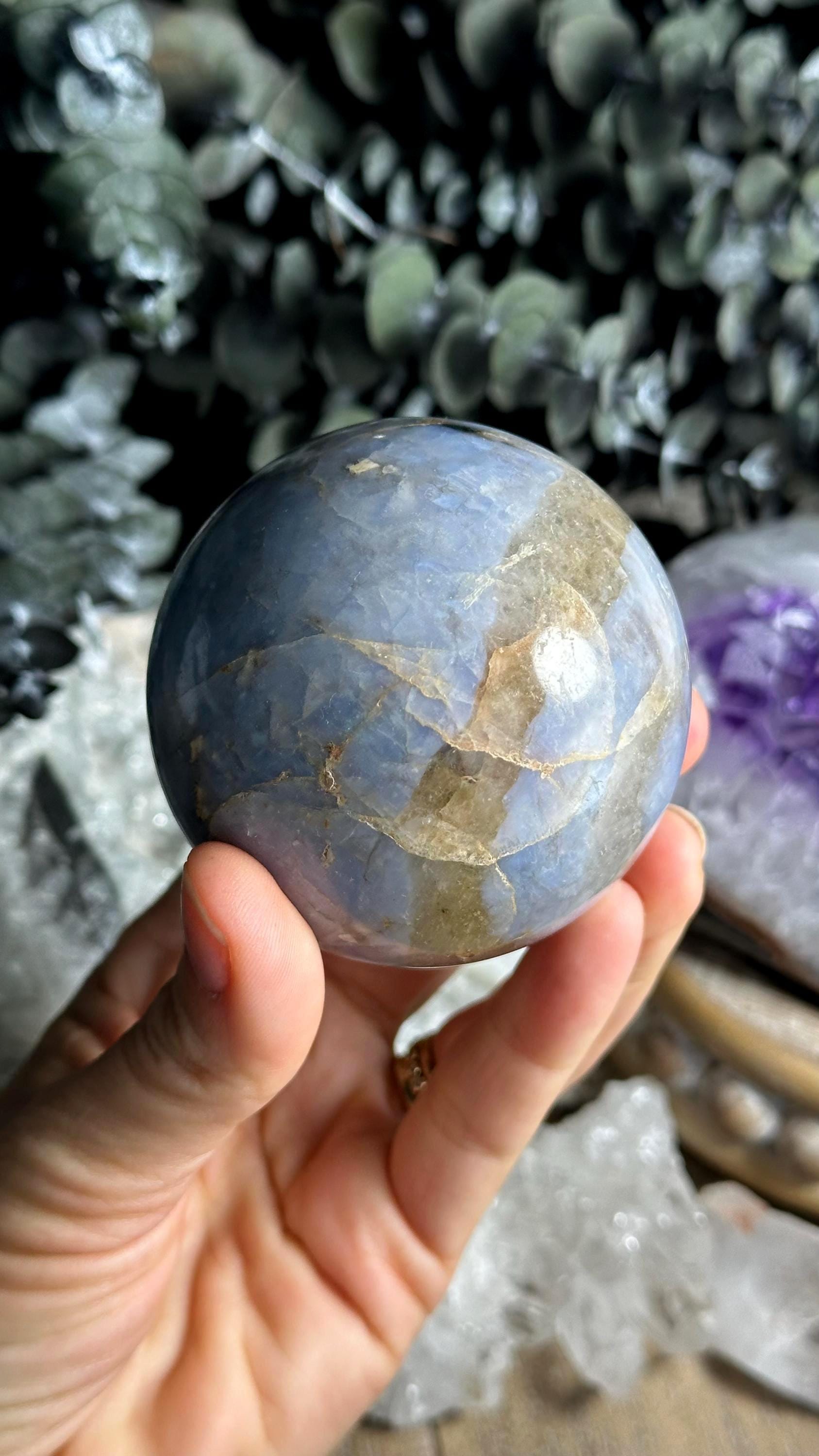 New Find! Blue Madagascar Opal Sphere New Find! Blue Madagascar Opal Sphere