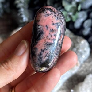 Pink Andean Opal Palm Stone