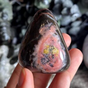 Pink Andean Opal Palm Stone