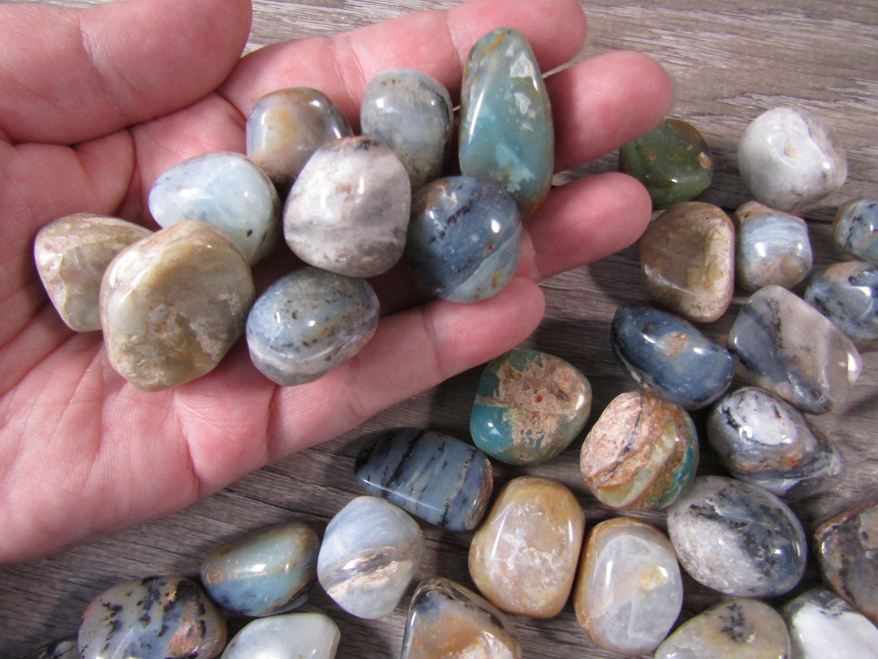 Andes Opal Tumbled Stone // .75" Approx