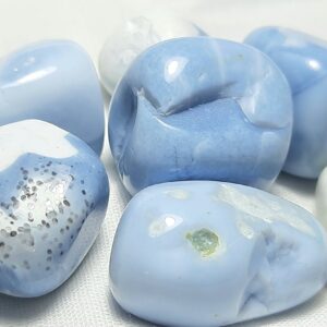 Blue Opal Tumbled Stones: Polished Healing Crystals