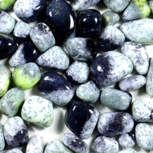Dendritic Opal Tumble Stone: White Opal Mini Crystal
