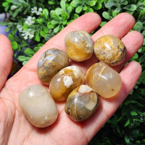Golden Opal Crystal - Tumbled Gold Opal - Indonesian Golden Opal - Opal Tumbled Stone