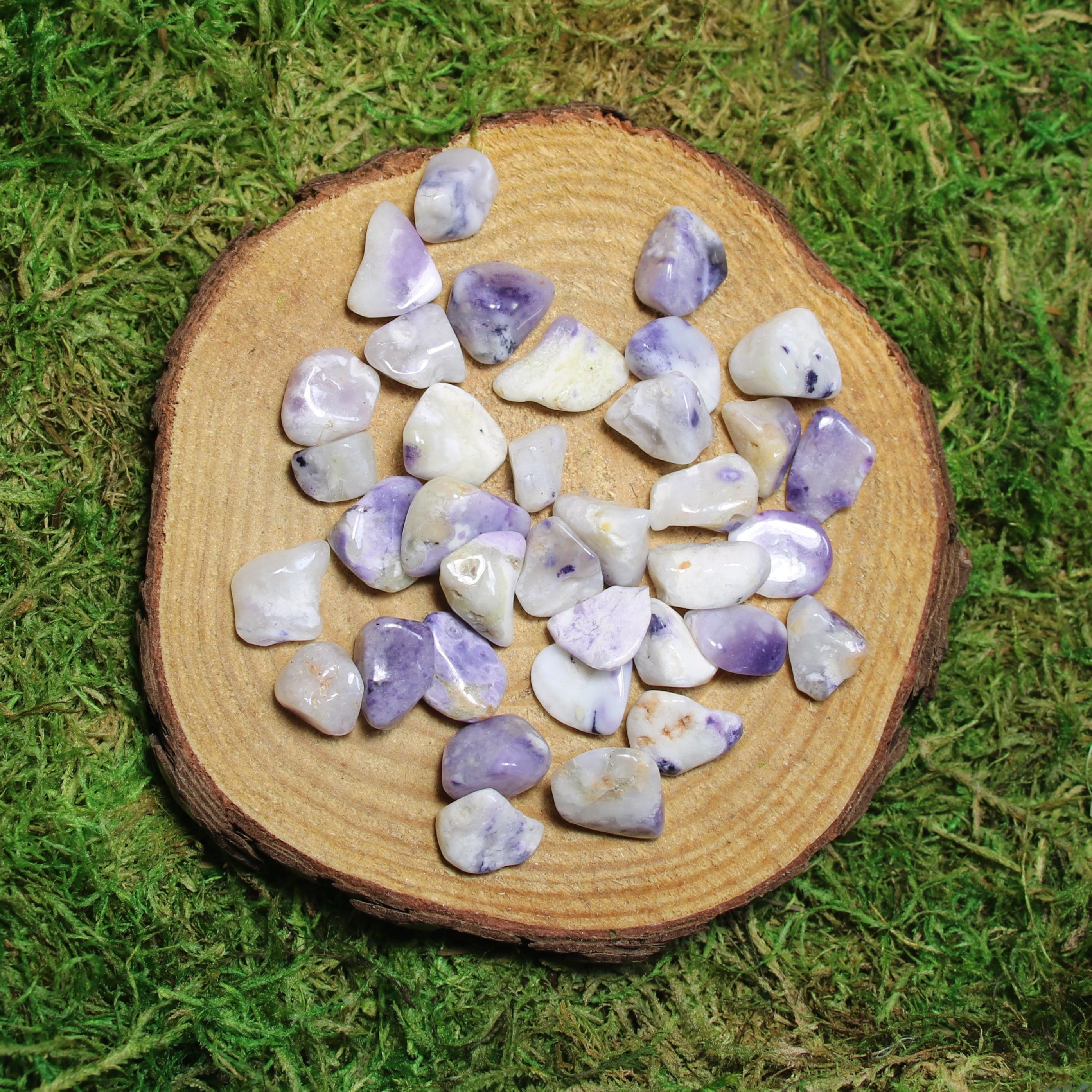 Mexican Blue (purple) Opal Tumbled – Very Small Pieces