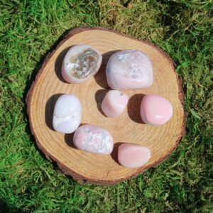 Opal Pink Tumbled And Polished, Medium