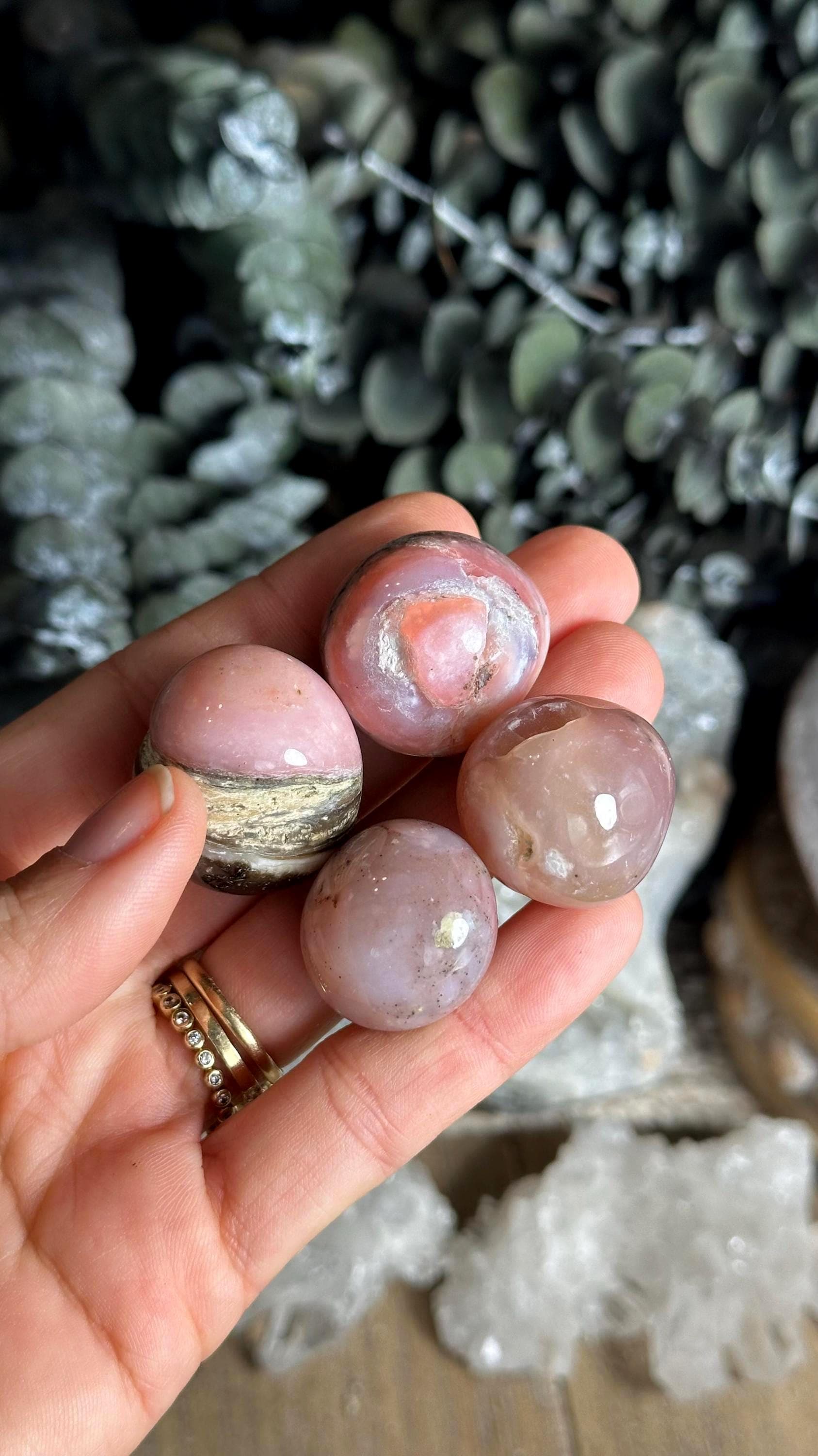 Tumbled Pink Opal: Chakra Stone, Soothing Crystal
