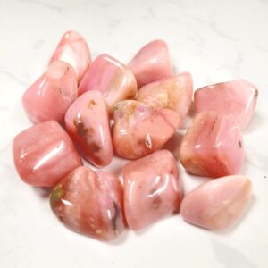 Pink Opal Crystal Tumble Stone • Natural Polished Stone • Ethically Sourced