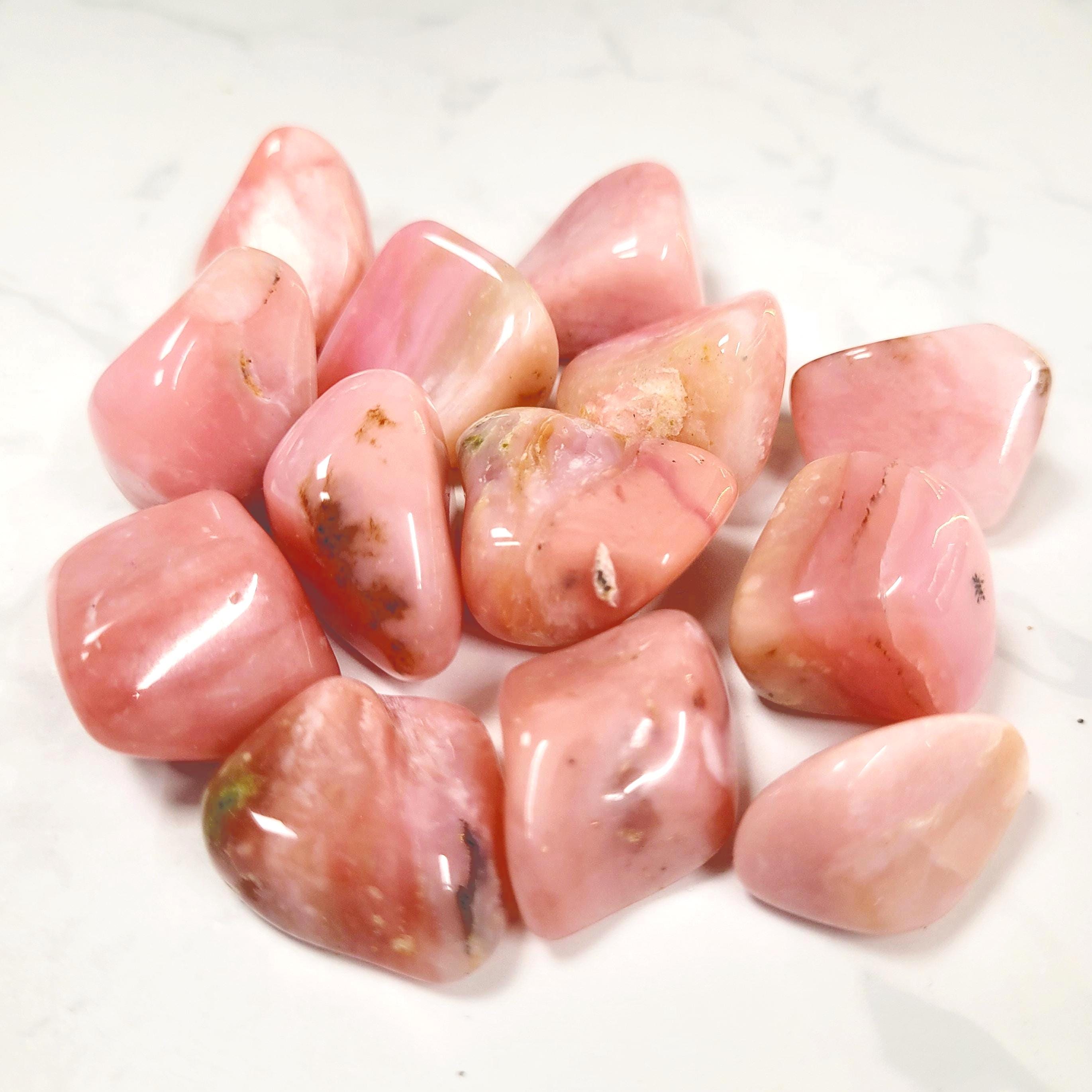 Pink Opal Crystal Tumblestones • Ethically Sourced