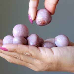Pink Opal Tumbled Stone Australia Luxury Gem