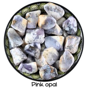 Pink Opal Tumbled Stone, Emotional Healing And Peace, Heart Chakra Ritual Gem