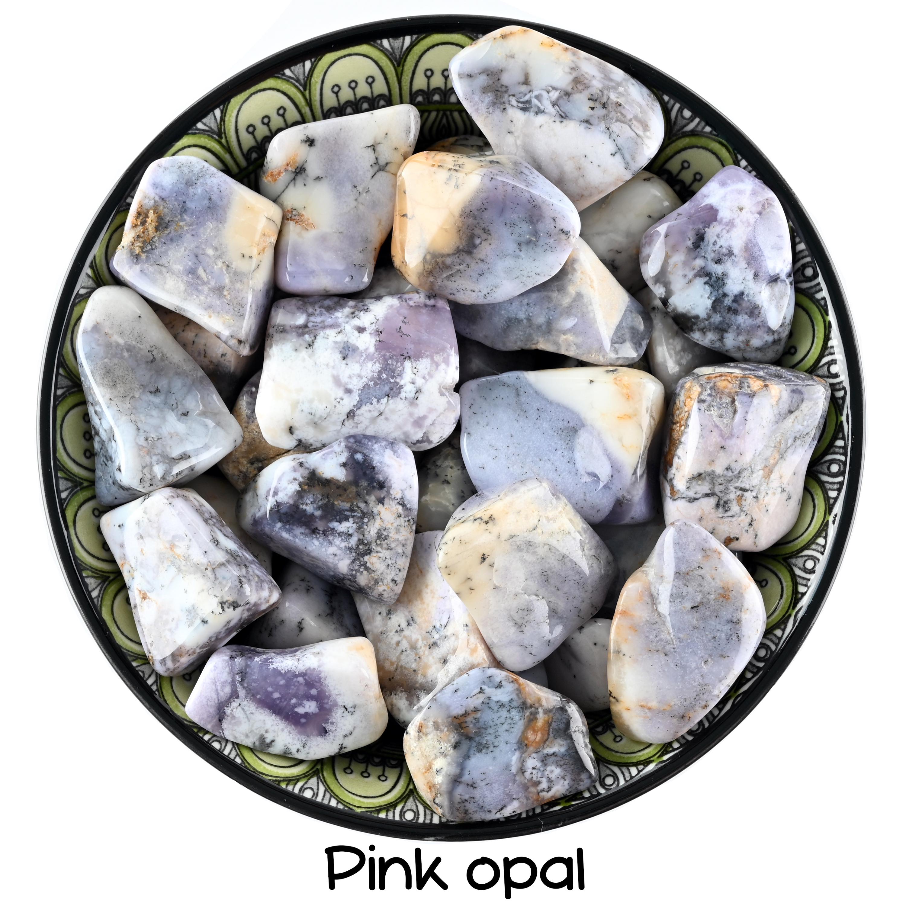 Pink Opal Tumbled Stone, Emotional Healing And Peace, Heart Chakra Ritual Gem