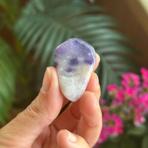 Purple Opal Tumbled Palm Stone, Morado Opal