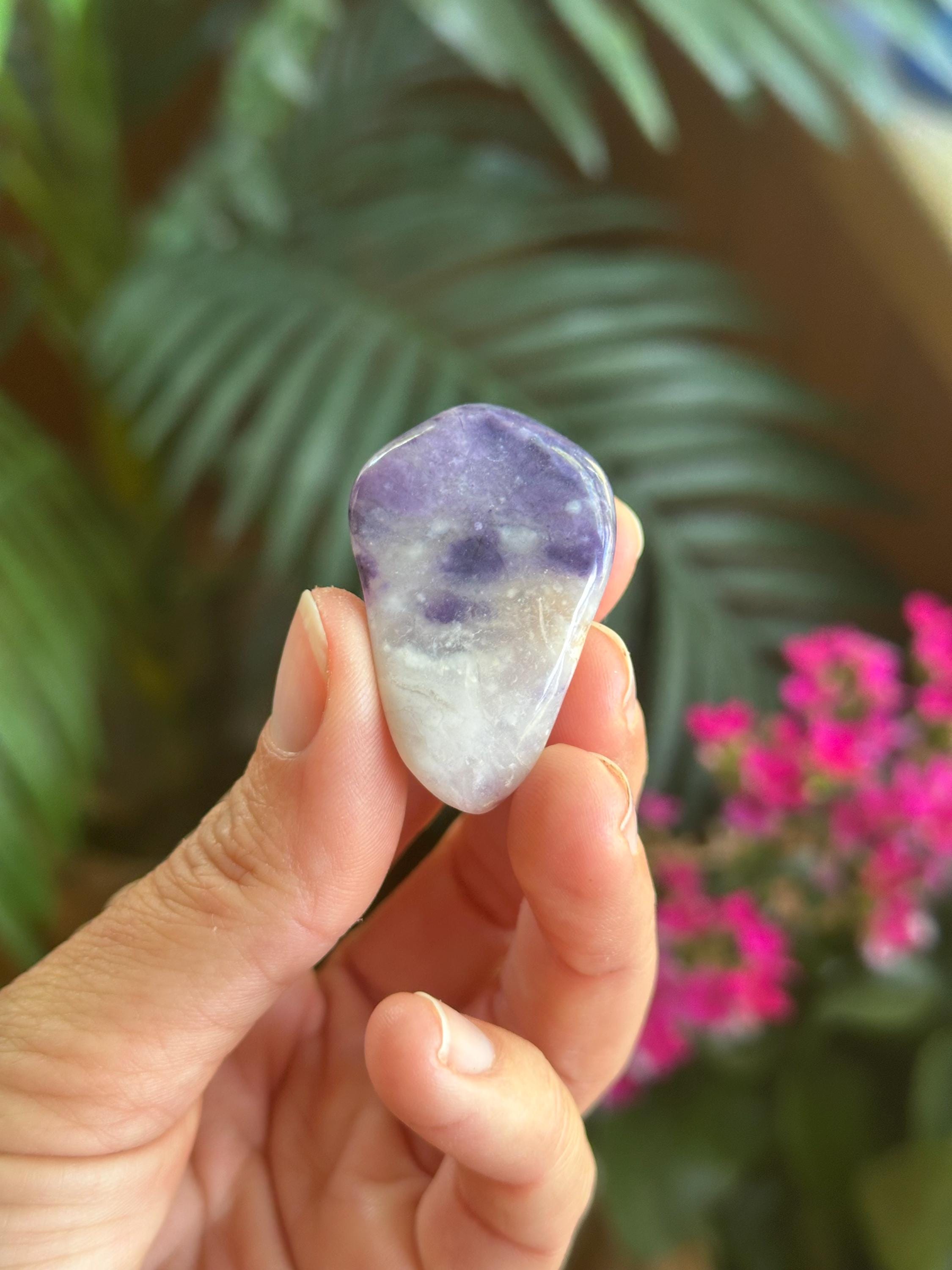 Purple Opal Tumbled Palm Stone, Morado Opal Purple Opal Tumbled Palm Stone, Morado Opal