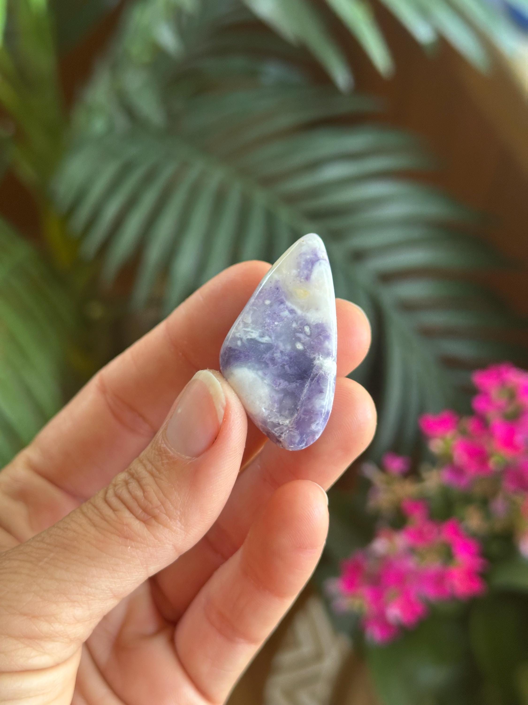 Purple Opal Tumbled Palm Stone, Morado Opal Purple Opal Tumbled Palm Stone, Morado Opal
