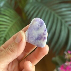 Purple Opal Tumbled Palm Stone, Morado Opal