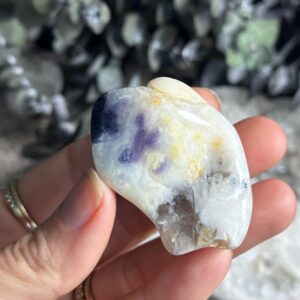 Purple Opal Tumbled Palm Stone, Morado Opal