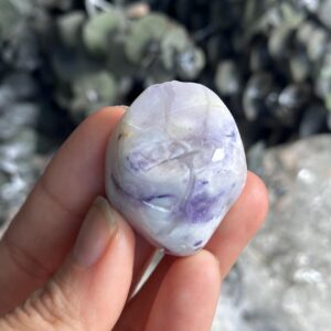 Purple Opal Tumbled Palm Stone, Morado Opal