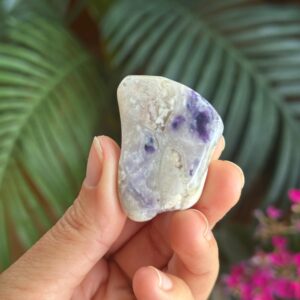 Purple Opal Tumbled Palm Stone, Morado Opal