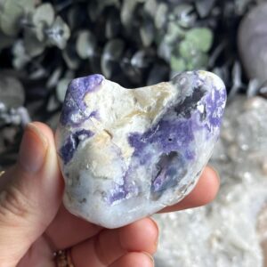 Purple Opal Tumbled Palm Stone, Morado Opal